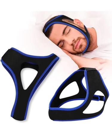 MEIYUETAOSI 2Pcs Jaw Strap for Snoring Adjustable Breathable Chin Airflow Jaw Strap Chin Strap for Sleeping Simple and Effective Stop Snoring Solution for Men and Women Sleeping (Blue) - Buy Online on GoSupps.com