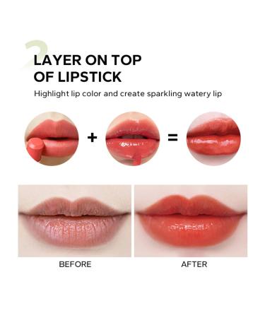MAEPEOR 8 Color Plumping Lip Oil Glow - Hydrating & Vegan Tinted Lip Oil (05) - Buy Online on GoSupps.com