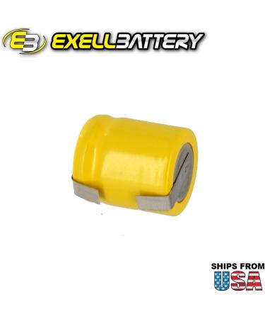 Buy Exell 1/3AA NiCD 200mAh Rechargeable Battery | Flat Top | 1.2V | International Shipping Available - Buy Online on GoSupps.com