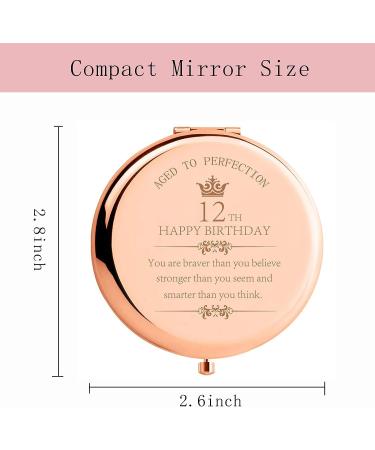 12th Birthday Gift for Girls | Inspirational Makeup Compact Mirror | Unique Gift for Daughter, Sister, Niece - Buy Online on GoSupps.com