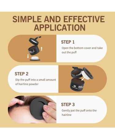  gowwim Gowwim Root Powder 4g Dark Brown - Hair Powder for Men and Women - Waterproof Root Thickening Concealer for Thinning Hair - Buy Online on GoSupps.com