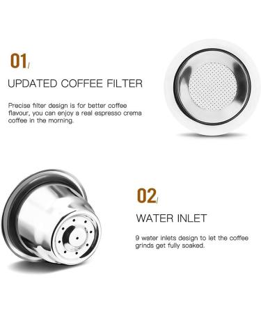 Tassety Reusable Capsules Set of 3 Refillable Tampons for + 1 Tamper + 1 + 1 + 1 Brush - Buy Online on GoSupps.com