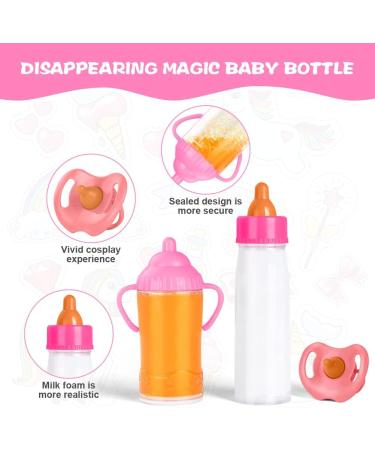 Aolso Magic Baby Doll Milk Bottle and Dummy Set - 3 Piece Feeding Accessories for Kids | Boy and Girl Gift - Buy Online on GoSupps.com