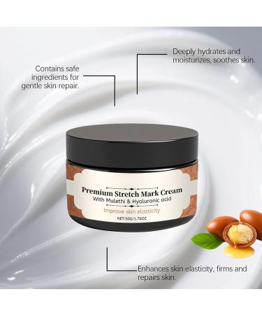  G n rique Stretch Marks Pregnancy Cream | 50g Pregnancy Belly Cream | Non-greasy Maternity Lotion | Prevents Stretch Marks and Improves Elasticity - Buy Online on GoSupps.com