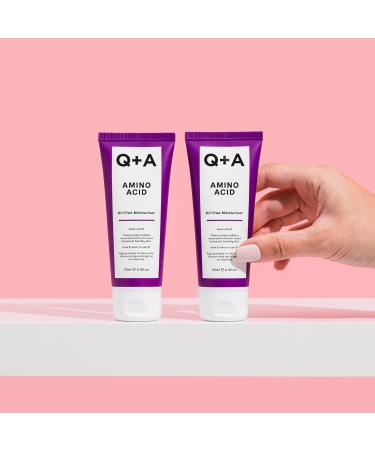 Q+A Amino Acid Oil Free Moisturiser 75ml | Hydrating & Lightweight Formula | Ideal for All Skin Types - Shop Internationally - Buy Online on GoSupps.com