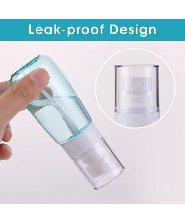 WLLHYF 2 Pack Travel Spray Bottle TSA Approved Small Spray Bottle Travel Size 2oz/60ml Leak Proof Refillable Fine Mist Spray Bottle for Perfume Essential Oils Toners Hair Face Cosmetics (blue/clear) - Buy Online on GoSupps.com