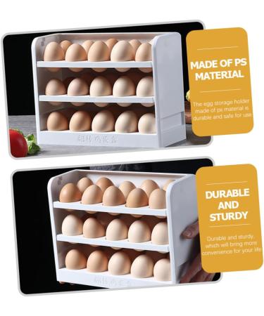 ABOOFAN Household Storage Container Holder Rack Organizer Egg Door for Tier Refrigerator Tray - Buy Online on GoSupps.com