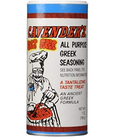 Cavender's Greek Seasoning No Salt, 7 Ounces (Pack of 2) 7 Ounce (Pack of 2)