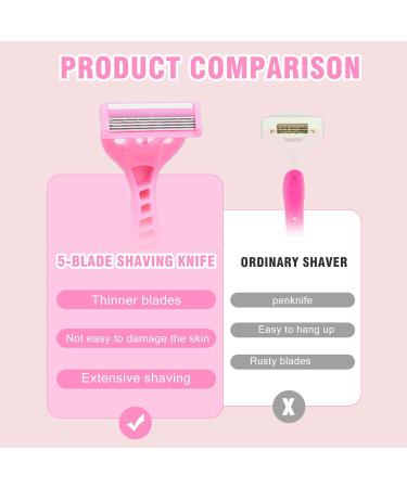 Buy 2PCs Women's Disposable Razors Sensitive Skin Manual Shave with Vitamin E Lubrastrip - Buy Online on GoSupps.com