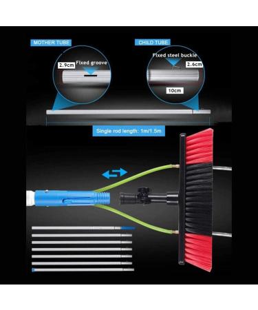 Window Cleaning Brush Window Cleaning Kit with Extension Pole Water Fed Pole Brush System Teleswindow Cleaning Tools Extendable Pole with Brush/5 M 35cm Brush Head 7M/24FT - Buy Online on GoSupps.com