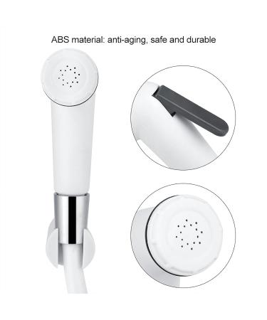 Portable Bathroom Spray Head Set - ABS Plastic Handheld Shower Bidet Sprayer with Hose & Bracket for International Shipping - Buy Online on GoSupps.com