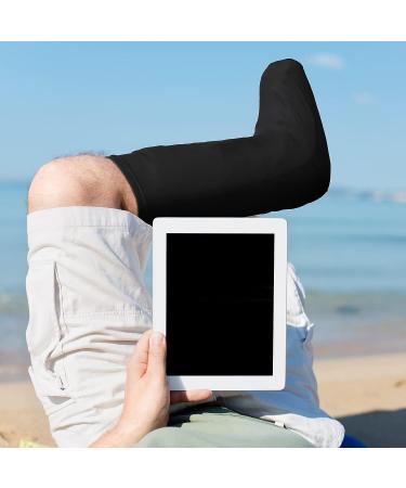 2 Pcs Medium Short Leg Cast Cover - Black Sleeve for Below The Knee Casts - Men Women - Buy Online on GoSupps.com