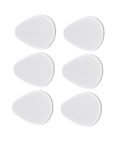 NOLITOY 3 Pairs Inserts Pads Triangle Flats Pads Forefoot Cushion Pads for Women Pad of Foot Outdoor Step Mats Shoe Pads Metatarsal Pads Women's White Cashmere Wool Foot Pads Thicken White 7x6cm