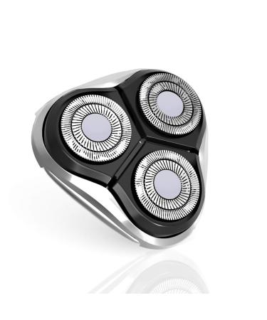 MAX-T Electric Shaver Replacement Shaving Heads only for MAX-T RM 8101 (Shaving Heads) White