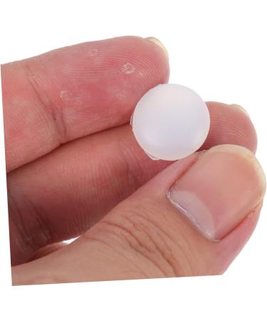 Lurrose 60 Pairs Round Sliding Ring Nose Pads & Anti-Ear Socks for Sunglasses - Silicone Glasses Legs & Retro Pebble Gel Slippers - White - Buy Online on GoSupps.com