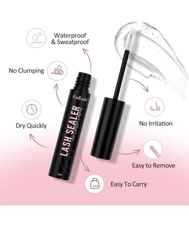 Clear Lash Sealant for Eyelash Extensions - Long-Lasting Overnight Sealer for Cluster Lashes | FADLASH 5ml - Buy Online on GoSupps.com