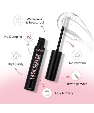 Lash Sealant for Eyelash Extensions | Long-Lasting Overnight Sealer | 5ml Clear Lash Coat for Cluster Lashes - Buy Online on GoSupps.com
