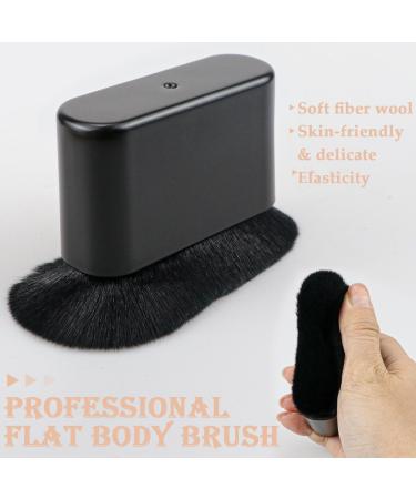 Self Tan Brush - Large Kabuki Makeup Brush for Face & Body | Cream Applicator Blending Brush for Tanning & Foundation | Soft Black Self Tanning Brush - Buy Online on GoSupps.com