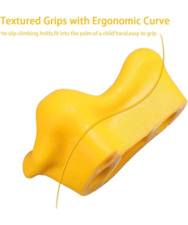 HAPPY MOTTE 25 Rock Climbing Holds for Kids - Indoor & Outdoor Playground Play Set with Hardware | Climbing Rock Wall Grips for Children - Buy Online on GoSupps.com