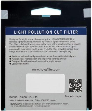 Hoya 62mm Starscape Light-Pollution Camera Filter - Reduce Light Pollution for Clearer Night Sky Photography - Buy Online on GoSupps.com