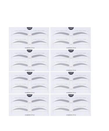 DRESSOOS Eyebrow Template 2 Beauty Makeup Kits Microblading Stencils Eyebrow Card Eyebrow Stickers Card Portable A607