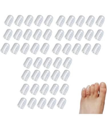 Silicone Anti-Friction Toe Protector 2023New Gel Toe Protectors Breathable Toe Covers Little Toe Protectors Caps Guards for Men Women Toe Sleeves for Foot Pain Relief (50Pcs)