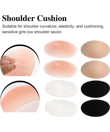Buguuyo Non-Slip Silicone Shoulder Pads - 4 Pairs Invisible Shoulder Cushion for Women - Buy Online on GoSupps.com