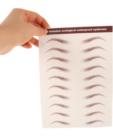 6 Feuilles de Sourcils Auto-Adh sifs 3D Imperm ables Transfert D Eau pour Maquillage Naturel Autocollants Temporaires Marron Faciles Appliquer pour v nements et Usage - Buy Online on GoSupps.com