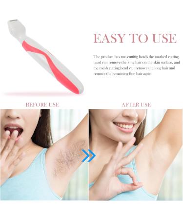 Buy Women's Epilator Trimmer Set - Stainless Steel Hair Removal Razor for Legs | Efficient Electric Hair Cutter - 18x2.5x0.5 cm - Red - Buy Online on GoSupps.com