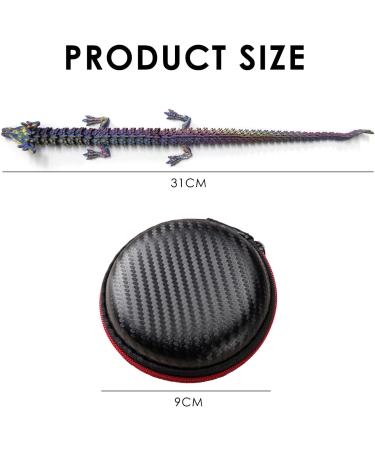 1PCS 3D Printed Dragon Aquarium Decorations Ornaments Landscape Fully Articulated Crystal Dragon Toy Flexible Joint Dragon Executive Desk Toy Home Office Decoration - Buy Online on GoSupps.com