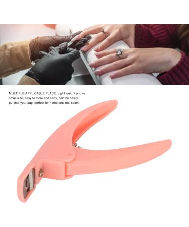 Acrylic Nail Clipper Ergonomic DIY Safe Portable Plastic Handle Nail Tip Cutter for Nail Salon(Pink) - Buy Online on GoSupps.com