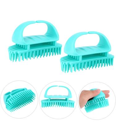 Magiclulu Silicone Shampoo Brush Set for Scalp Massage - 6 PCS | Ideal for Women & Men Body Scrubber & Head Massager - Buy Online on GoSupps.com