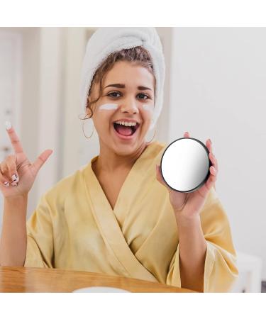 BBTO 20 Compartment Magnification Mirror Tweezers Scissors Kit - 20x Compact Travel Makeup Mirrors with Suction Cups for Women & Men 8.8 cm Black - Buy Online on GoSupps.com