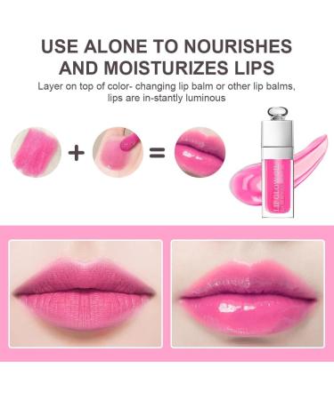 AOOWU Tinted Plumping Lip Oil - Long Lasting Moisturizing Gloss for Women - Buy Online on GoSupps.com