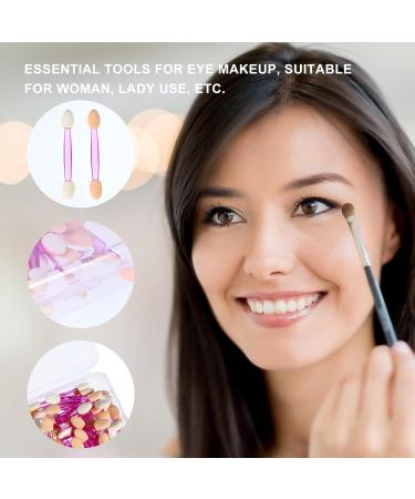 MUSISALY 100pcs Double Ended Eyeshadow Brush Eye Shadow Applicator Eye Makeup Plastic - Buy Online on GoSupps.com
