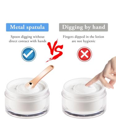 Wllhyf Mini Metal Makeup Spatula - Reusable Beauty Applicator for Face Masks Creams & Lotions | Rose Gold | Skincare Tool - Buy Online on GoSupps.com