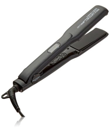 Paul Mitchell Pro Tools Express Ion Smooth+ Ceramic Flat Iron, Adjustable Heat Settings for Smoothing + Straightening 1.25 Inch (Pack of 1) Black