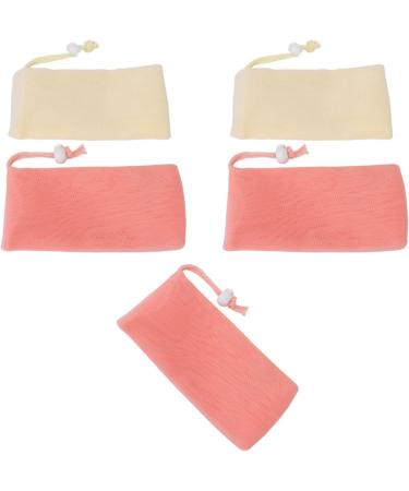 Lot de 5 sacs savon en maille exfoliante pour nettoyer le corps et le visage - Buy Online on GoSupps.com