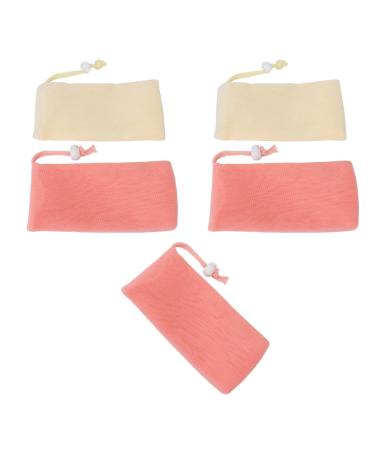 PE Multilayer Exfoliating Mesh Soap Pouch for Foaming Nets Body Facial Cleaning Tool Hang to Dry Practical in Use