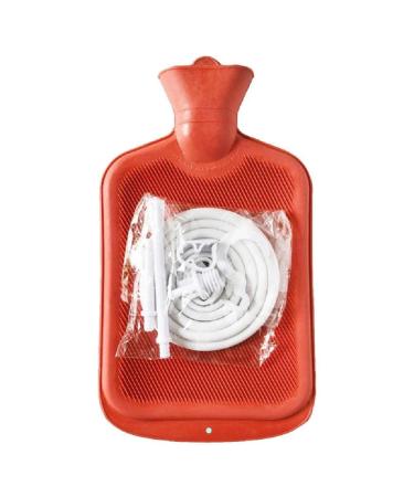 UNFAIRZQ Colon Cleanse Enema Bag with Tube Hot Water Bottle Shower & Home Enema Kit for Adults Red