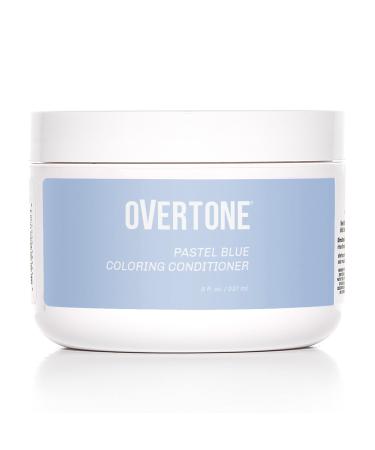 Overtone Haircare Color Depositing Conditioner - 8 oz Semi-permanent Hair Color Conditioner With Shea Butter & Coconut Oil - Pastel Blue Temporary Cruelty-Free Hair Color (Pastel Blue)
