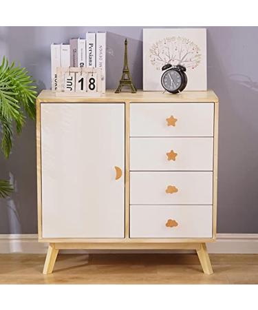12PCS Wooden Cabinet Knobs Star Moon Cloud Shape Wood Knobs for Nursery Room Kids Dresser Knobs Nursery Drawer Handles with Screws - Buy Online on GoSupps.com