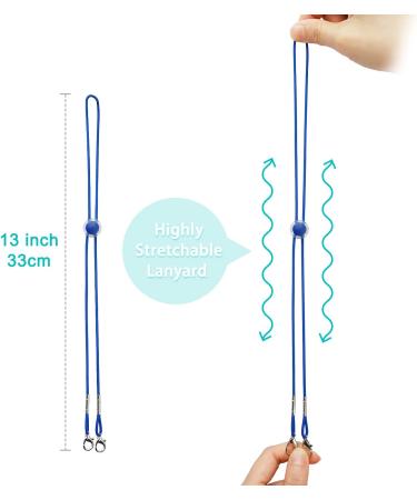 12-Color Pack Unisex Adjustable Length Face Mask Elastic Lanyard Strap Convenient Neck Cord Slider Retainer Pressure Relief Ear Loop Extender Holder Lobster Claw Clasps Polyester Fabric Adult and Kid - Buy Online on GoSupps.com