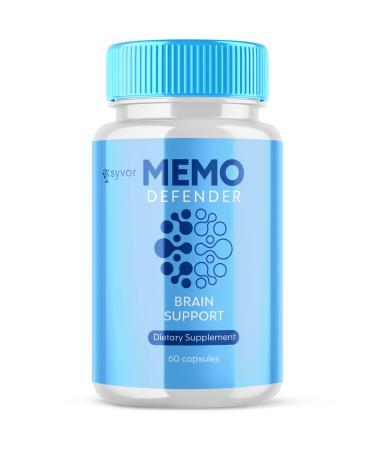 Memo Defender Capsules - Memo Defender Brain Support Advanced Supplement Pills - MemoDefender Maximum Strength Wellness and Health Blend of All Natural Ingredients for Maximum Results (60 Capsules)