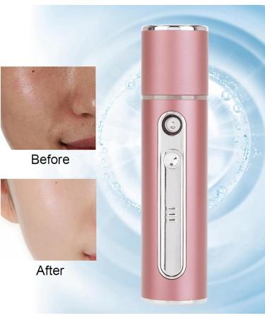 Generic Nanoscale Atomization Sprayer Handy Nano Mist Brighten Skin Tone with Oil Water Balance for Summer (Rose Aluminum Alloy + 2000 Power Bank) - Buy Online on GoSupps.com