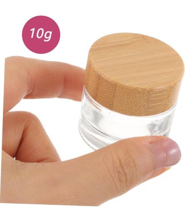 minkissy Body Butters Lotion Container Makeup Containers Mini Terrarium Makeup Samples Terrarium Container Clear Container Mini Containers Body Butter Jars Glass Travel Wood Cosmetic Bottle - Buy Online on GoSupps.com
