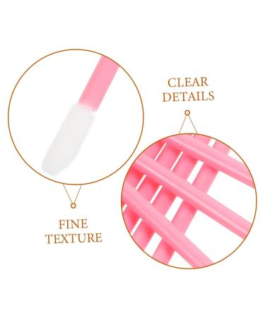 MERRYHAPY 100pcs Eyelash Beauty Tools - Makeup Brushes Lip Smudge Lipstick Wands Eyeshadow Applicator & Lip Balm Brush - Pink Durable & Perfect for Makeup Lovers - Buy Online on GoSupps.com