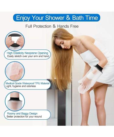 Waterproof Cast Cover Hand for Shower - Adult Hand Wound Wrist Protector - Buy Online on GoSupps.com