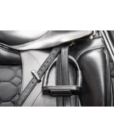 Equinate Safety Bars Manchester 10cm Black Matt - Anti-Slip Rubber Tread - Stirrup for Adults & Children - 2 Pieces for Ankle Relief - Buy Online on GoSupps.com