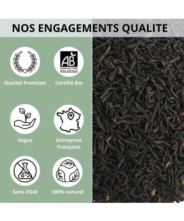 Th Noir Vanille Bio - Th Assam Vegan en Vrac 100% Naturel Sans OGM - Agriculture Biologique - Conditionn en France - Sachet 200 gr (100 Tasses) 200gr (100 tasses) - Buy Online on GoSupps.com